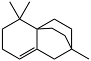 2,2,8-Trimethyltricyclo[6.2.2.01,6]dodec-5-ene Struktur