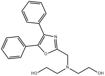 2,2'-[[(4,5-Diphenyloxazol-2-yl)methyl]imino]diethanol Struktur