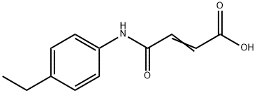 4-((4-Ethylphenyl)aMino)-4-oxobut-2-enoic acid Struktur