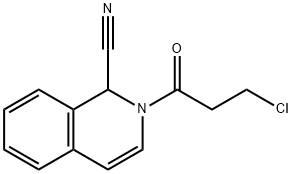 2-(3-CHLOROPROPANOYL)-1,2-DIHYDROISOQUINOLINE-1-CARBONITRILE Struktur