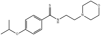 p-Isopropoxy-N-(2-morpholinoethyl)thiobenzamide Struktur