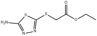 ETHYL 2-[(5-AMINO-1,3,4-THIADIAZOL-2-YL)THIO]ACETATE Struktur