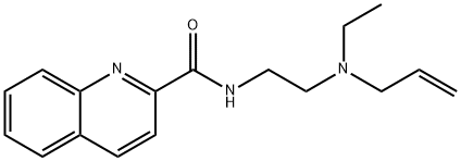 N-[2-(Allylethylamino)ethyl]-2-quinolinecarboxamide Struktur