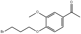 1-(4-(3-bromopropoxy)- 3-methoxyphenyl)ethanone Struktur