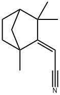 Acetonitrile, (1,3,3-trimethylbicyclo[2.2.1]hept-2-ylidene)-, (2E)- (9CI) Struktur