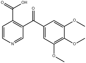 3-(3,4,5-Trimethoxybenzoyl)-4-pyridinecarboxylicacid Struktur