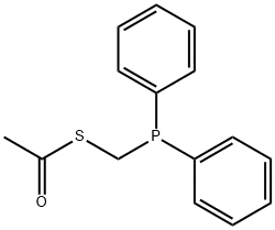 (Diphenylphosphino)Methanethiol S-Acetate Struktur