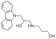 3-(3-CARBAZOL-9-YL-2-HYDROXY-PROPYLAMINO)-PROPAN-1-OL Struktur