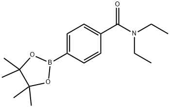 4-(N,N-DIETHYLAMINOCARBONYL)PHENYLBORONIC ACID, PINACOL ESTER Struktur