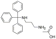 N1-Tritylpropane-1,3-diaMine acetate Struktur