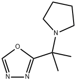 2-[1-Methyl-1-(1-pyrrolidinyl)ethyl]-1,3,4-oxadiazole Struktur