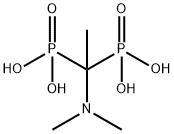 [1-(dimethylamino)ethylidene]bisphosphonic acid Struktur