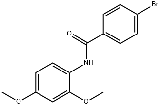 4-bromo-N-(2,4-dimethoxyphenyl)benzamide Struktur