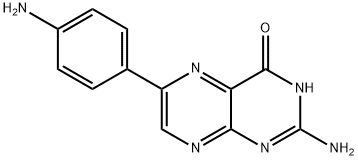 2-Amino-6-(4-aminophenyl)-4(1H)-pteridinone Struktur