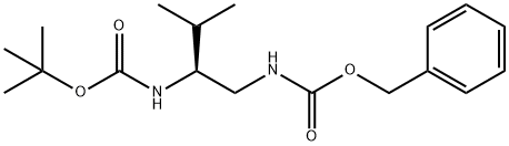 (S)-1-CBZ-AMINO-2-BOC-AMINO-ISOPENTANE Struktur