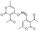 bis(3-acetyl-6-methyl-2H-pyran-2,4(3H)-dionato-O3,O4)magnesium Struktur