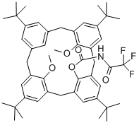 25,27-DIMETHOXY-26-(N-TRIFLUOROACETYL)CARBAMOYLOXY-P-TERT-BUTYLCALIX[4!ARENE, 95 Struktur