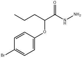 2-(4-bromophenoxy)pentanohydrazide Struktur