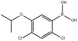 2,4-Dichloro-5-isopropoxyphenylboronic acid Struktur