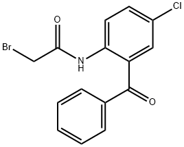 2-BROMOACETAMIDO-5-CHLOROBENZOPHENONE Struktur