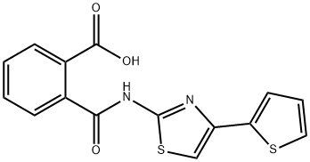 N-(4-THIOPHEN-2-YL-THIAZOL-2-YL)-PHTHALAMIC ACID Struktur