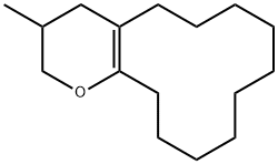 3-Methyl-3,4,5,6,7,8,9,10,11,12,13,14-dodecahydro-2H-cyclododeca[b]pyr an Struktur