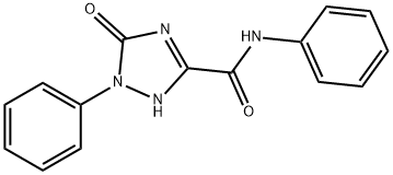 2,5-Dihydro-5-oxo-1-phenyl-1H-1,2,4-triazole-3-carboxylicacidphenylamide Struktur