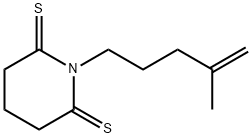 2,6-Piperidinedithione,  1-(4-methyl-4-pentenyl)-  (9CI) Struktur