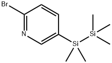 Pyridine, 2-bromo-5-(pentamethyldisilanyl)- (9CI) Struktur