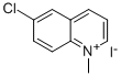 Quinolinium, 6-chloro-N-methyl-, iodide Struktur