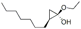 Cyclopropanol, 1-ethoxy-2-heptyl-, (1R,2S)- (9CI) Struktur