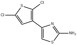 4-(2,5-dichloro-3-thienyl)-1,3-thiazol-2-amine Struktur