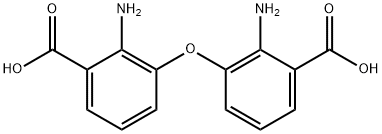 2-amino-3-(2-amino-3-carboxy-phenoxy)benzoic acid Struktur