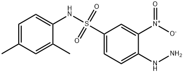 BenzenesulfonaMide, N-(2,4-diMethylphenyl)-4-hydrazinyl-3-nitro- Struktur