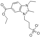 3-[6-(ETHOXYCARBONYL)-3-ETHYL-2-METHYL-3H-BENZIMIDAZOL-1-IUM-1-YL]PROPANE-1-SULFONATE Struktur