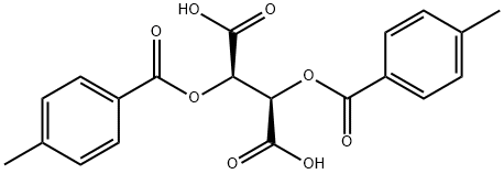 (-)-Di-p-toluoyl-L-tartaric acid Struktur