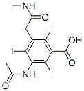 3-Acetylamino-2,4,6-triiodo-5-[2-(methylamino)-2-oxoethyl]benzoic acid Struktur