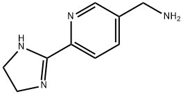 3-Pyridinemethanamine,  6-(4,5-dihydro-1H-imidazol-2-yl)- Struktur