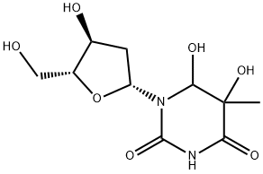 thymidine glycol Struktur