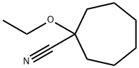 Cycloheptanecarbonitrile, 1-ethoxy- (9CI) Struktur