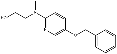 2-[(5-Benzyloxypyridin-2-yl)methylamino]ethanol Struktur