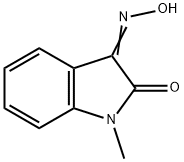 (3E)-3-hydroxyimino-1-methyl-indol-2-one Struktur