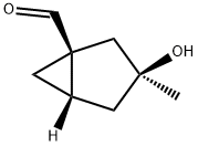 Bicyclo[3.1.0]hexane-1-carboxaldehyde, 3-hydroxy-3-methyl-, (1S,3S,5S)- (9CI) Struktur