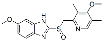 5-methoxy-2-[(4-methoxy-3,5-dimethyl-pyridin-2-yl)methylsulfinyl]-3H-benzoimidazole Struktur