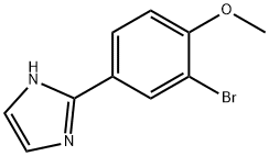 2-(3-BROMO-4-METHOXY-PHENYL)-1H-IMIDAZOLE Struktur