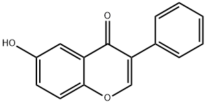 6-Hydroxy-3-phenyl-4H-chromen-4-one Struktur