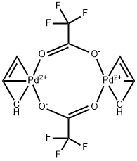 ALLYLPALLADIUM(II) TRIFLUOROACETATE, DIMER Struktur