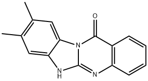 Benzimidazo(2,1-b)quinazolin-12(6H)-one, 8,9-dimethyl- Struktur