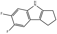 Cyclopent[b]indole, 6,7-difluoro-1,2,3,4-tetrahydro- (9CI) Struktur