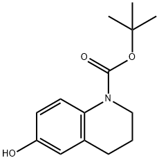 TERT-BUTYL 6-HYDROXY-3,4-DIHYDROQUINOLINE-1(2H)-CARBOXYLATE Struktur